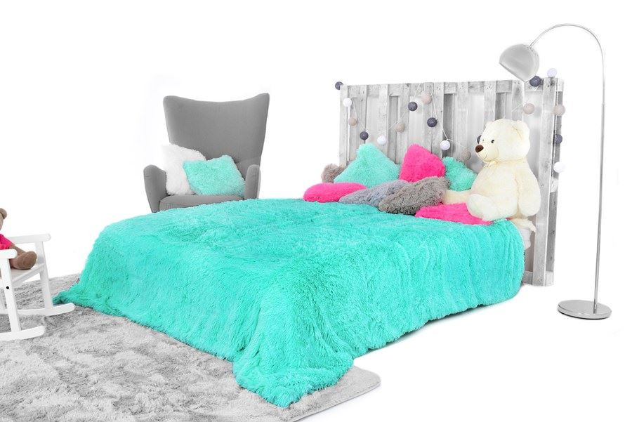 Deka / přehoz ELMO - modrá / zelená