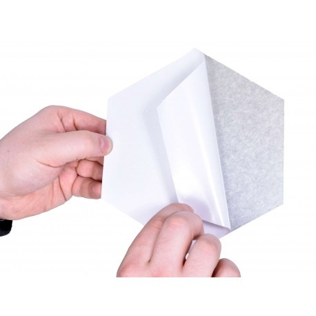 Zrcadlo HEX stříbrné