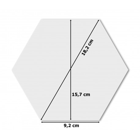 Zrcadlo HEX stříbrné