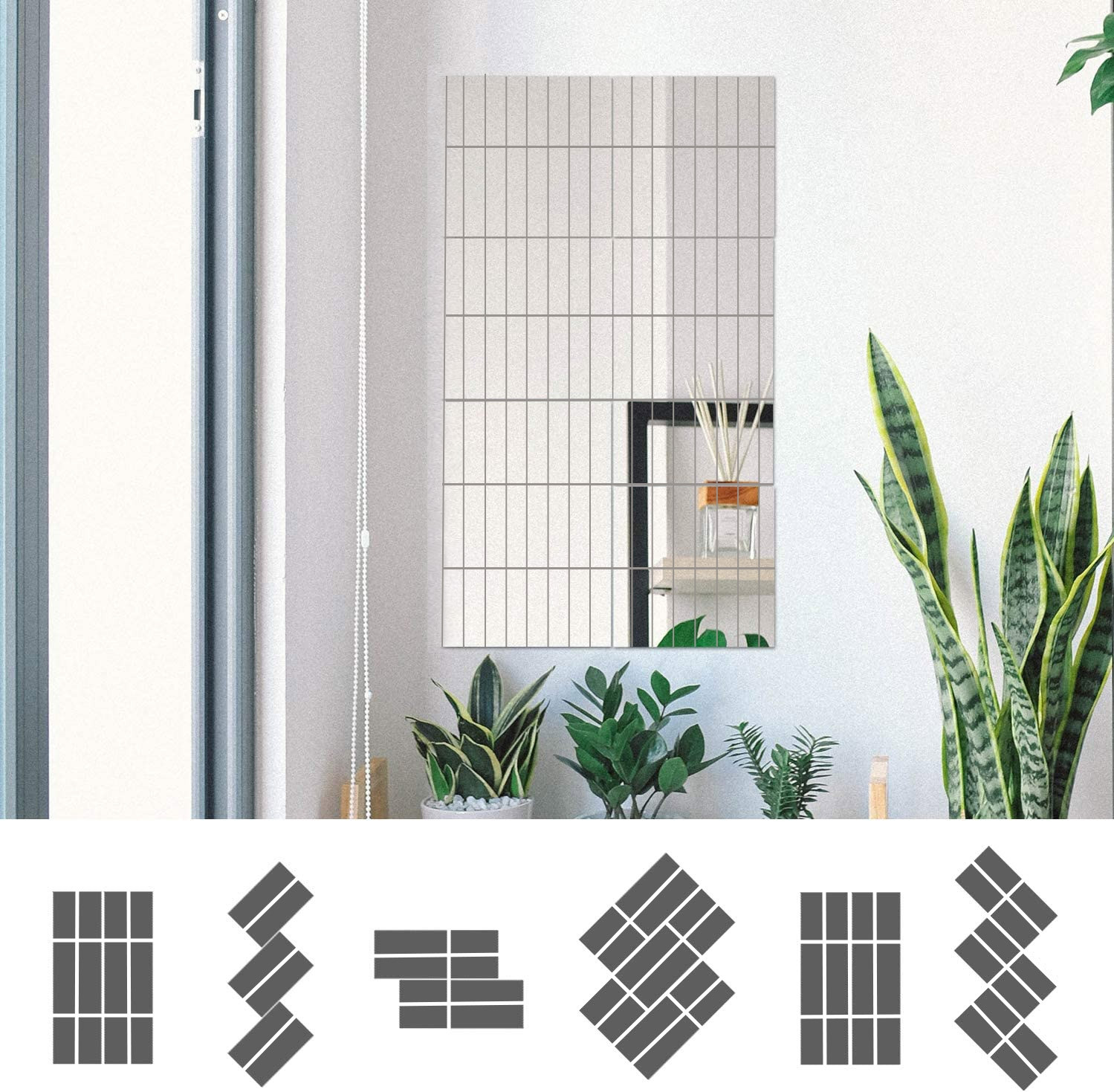 Zrcadlo OBLONG 20 cm stříbrné