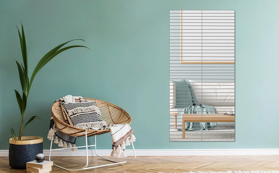 Zrcadlo OBLONG 50 cm stříbrné