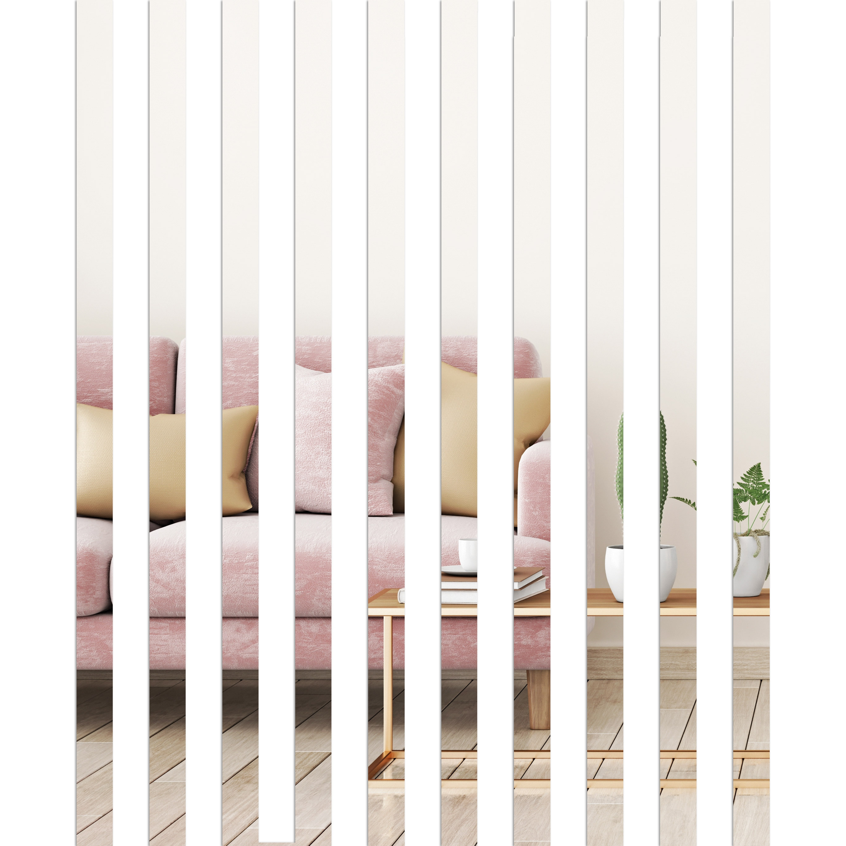 Zrcadlo OBLONG 50 cm stříbrné