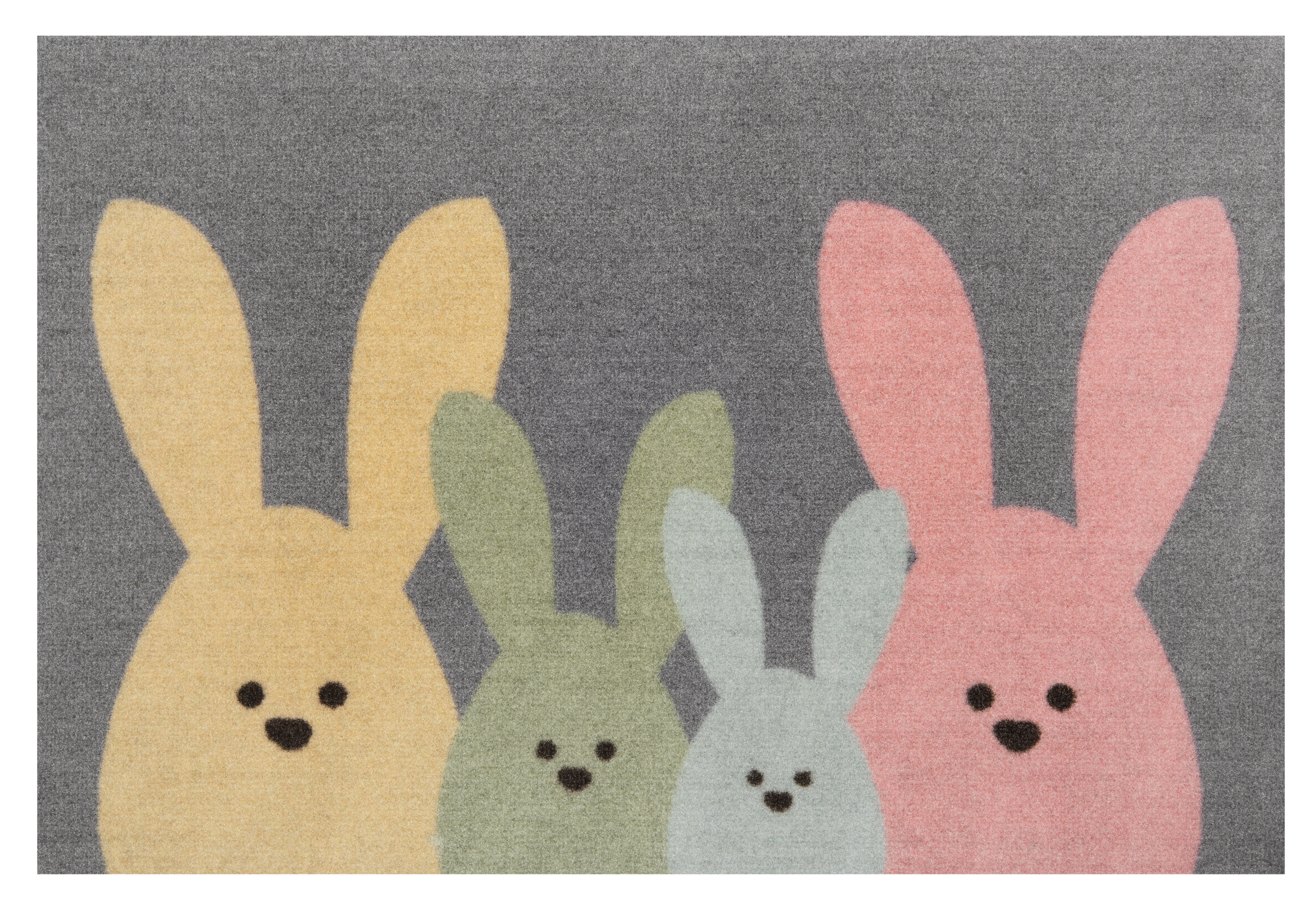 Rohožka Hanse Home Printy zajíčci, šedá