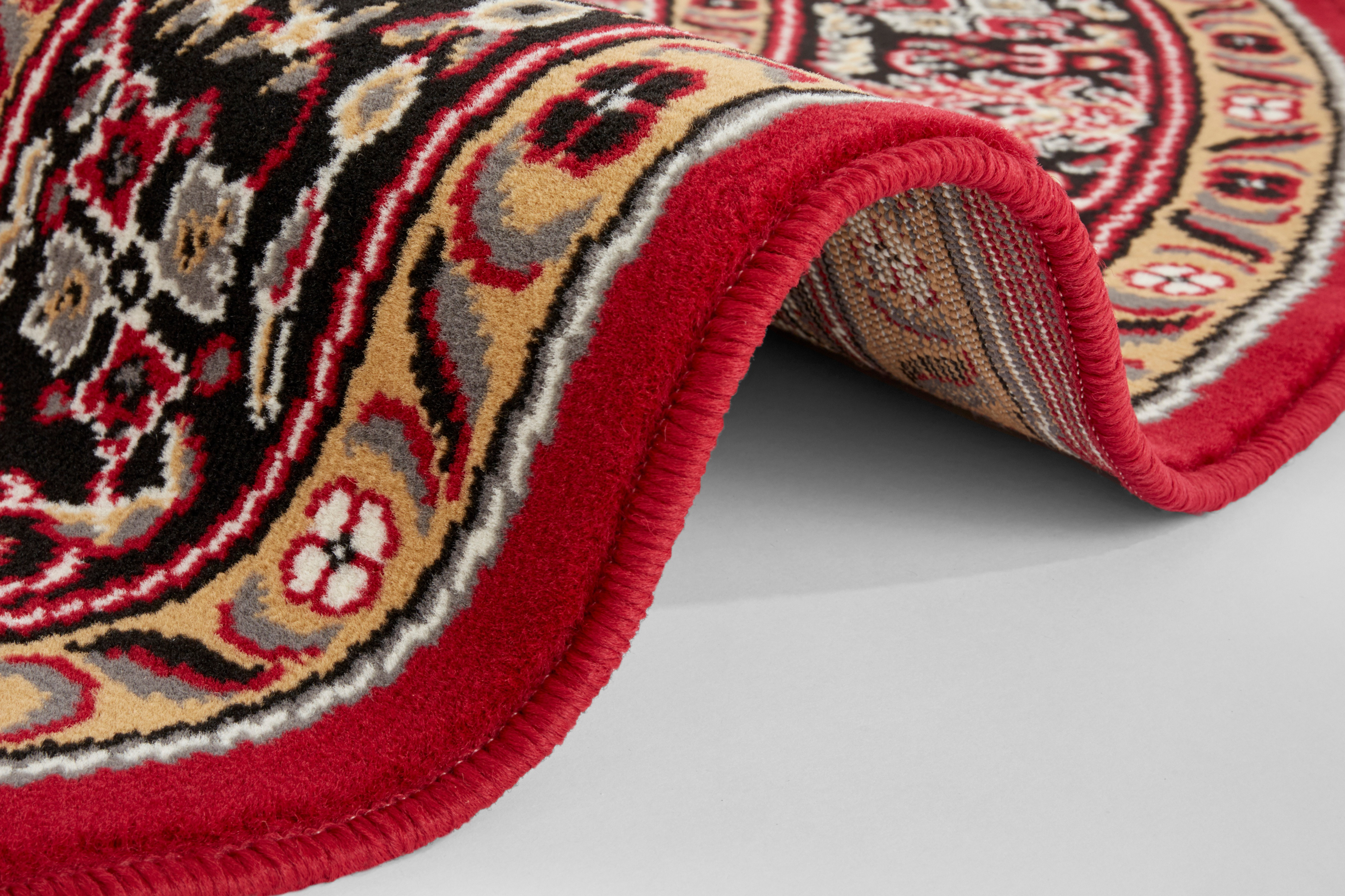 Koberec Hanse Home Mirkan Skazar Isfahan červený kruh