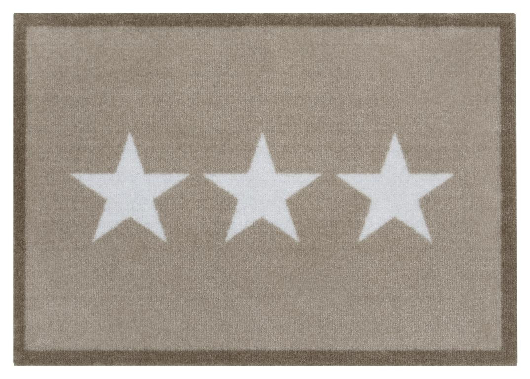 Rohožka Hanse Home Deko hvězdy, béžová / krémová