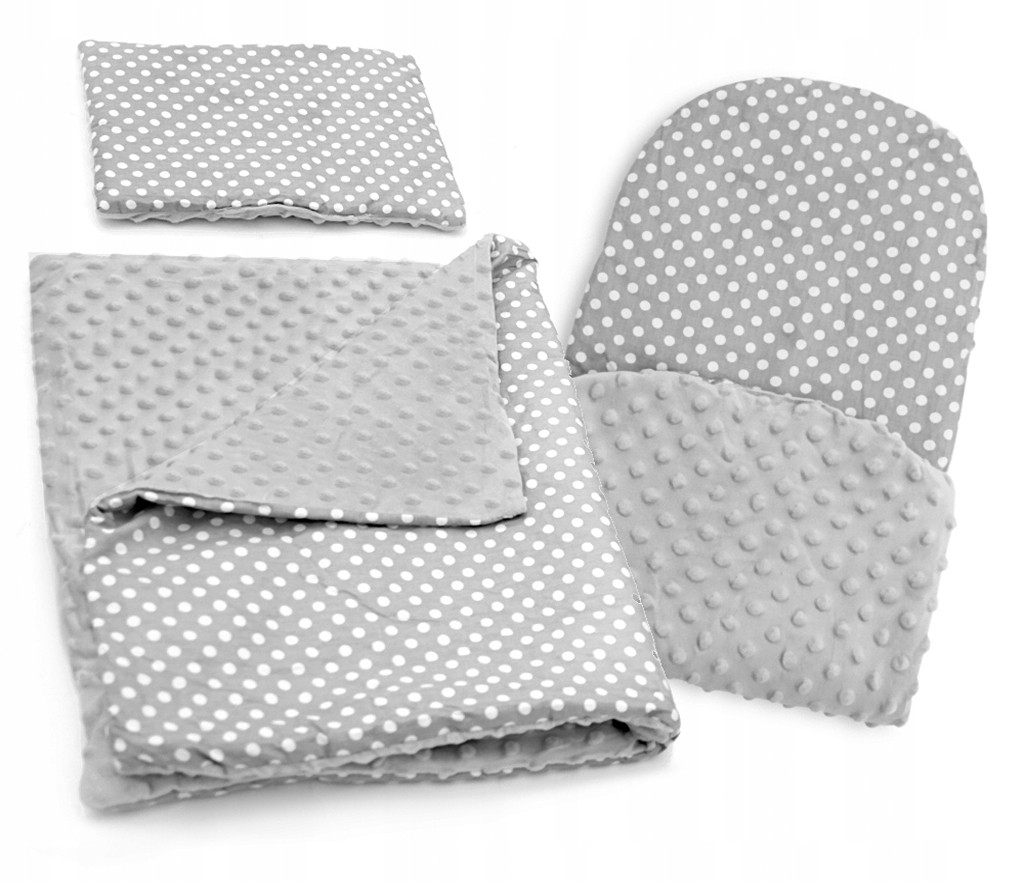 Dětské hnízdo  5v1 GREY/WHITE DOTS