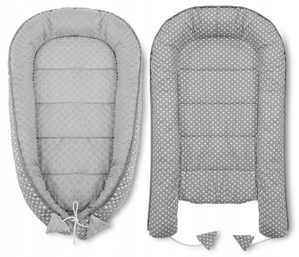 Dětské hnízdo  5v1 GREY/WHITE DOTS