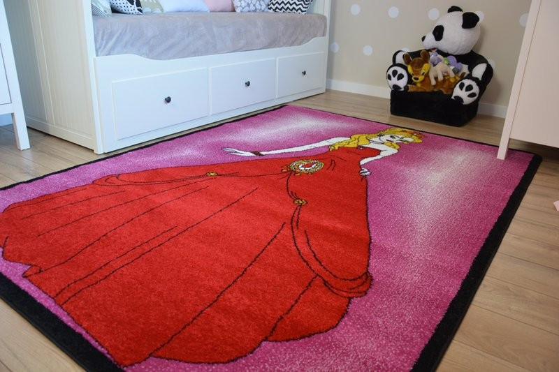Dětský koberec Kids Princess růžový C425