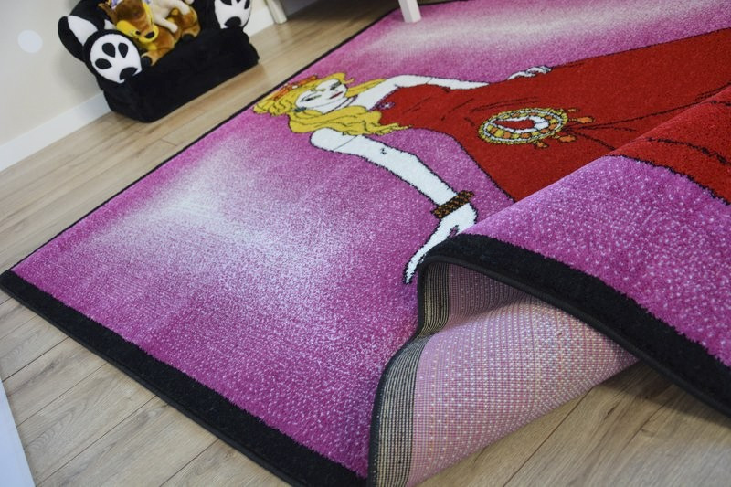 Dětský koberec Kids Princess růžový C425
