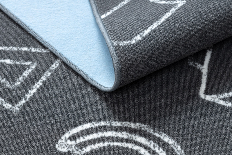 Dětský koberec SCHOOL šedý