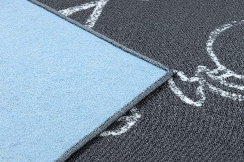 Dětský koberec SCHOOL šedý