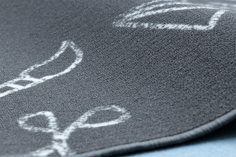 Dětský koberec SCHOOL šedý