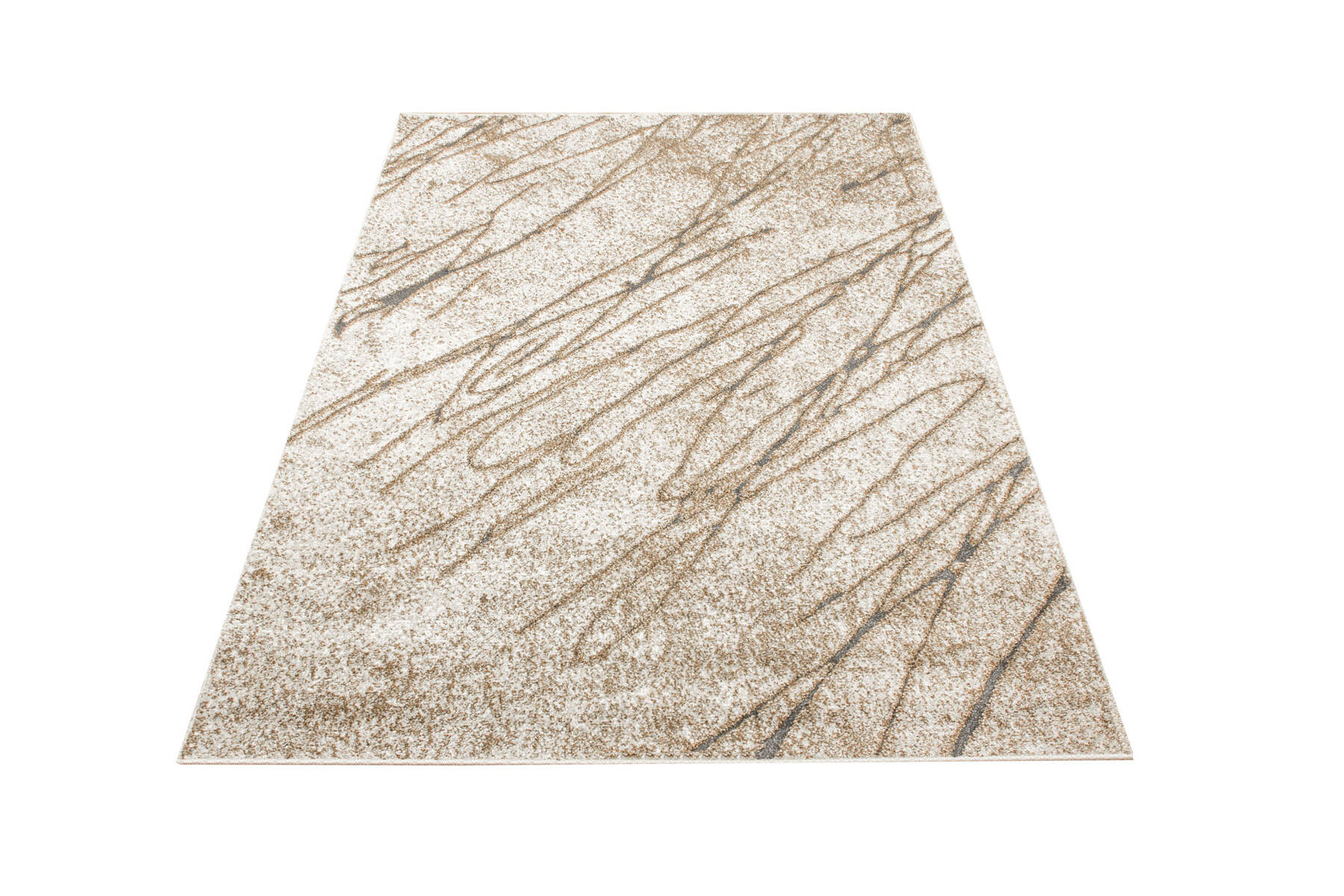 Koberec Zer Lux 5766A abstraktní, béžový / krémový / zlatý / šedý