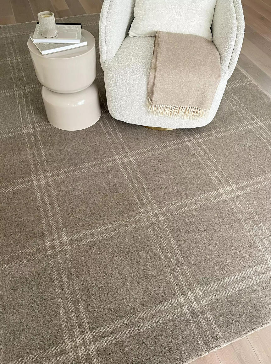 Koberec Agnella Calisia M Grid Prime Taupe