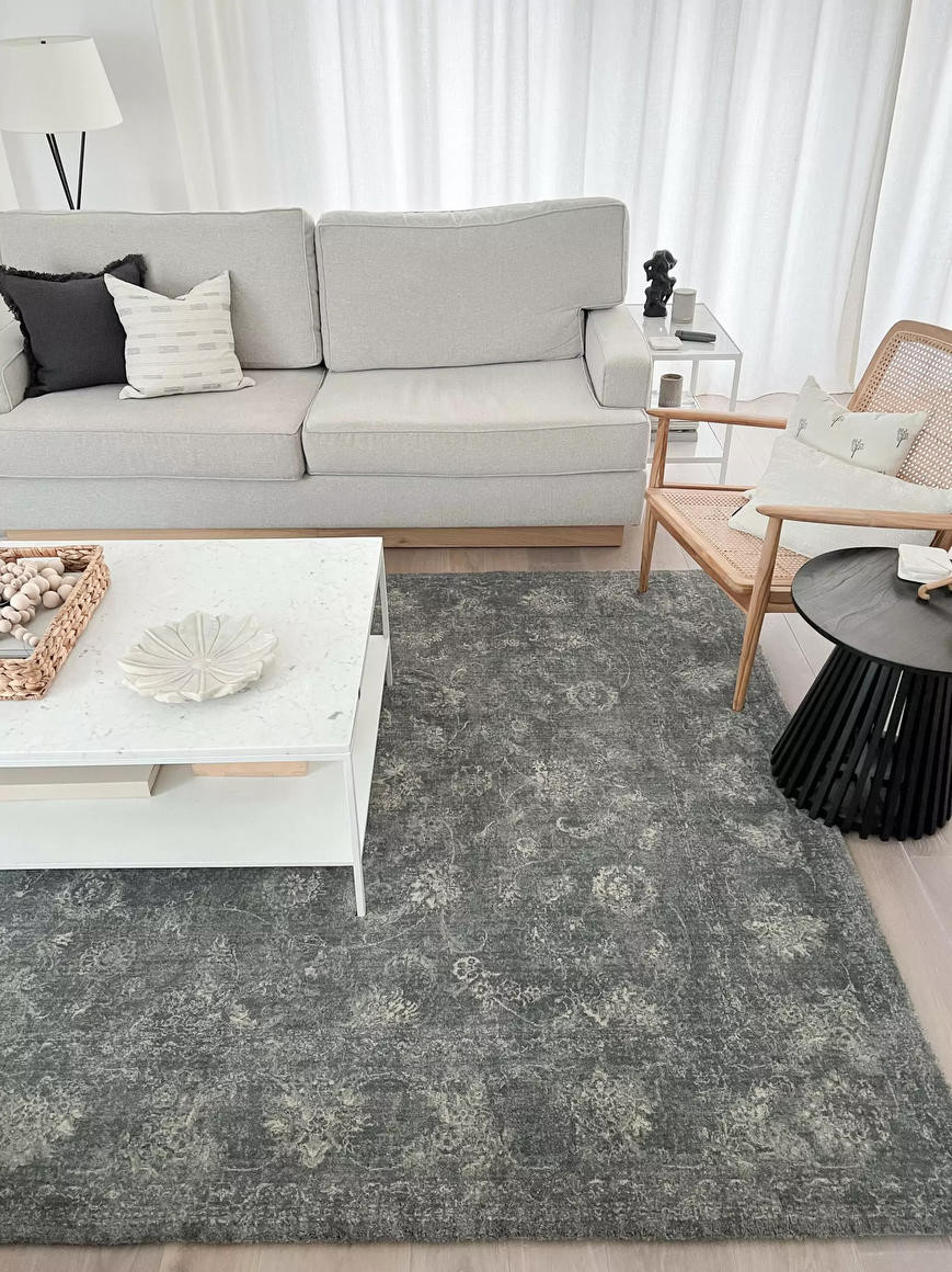 Koberec Agnella Calisia Vintage Flora Grafit