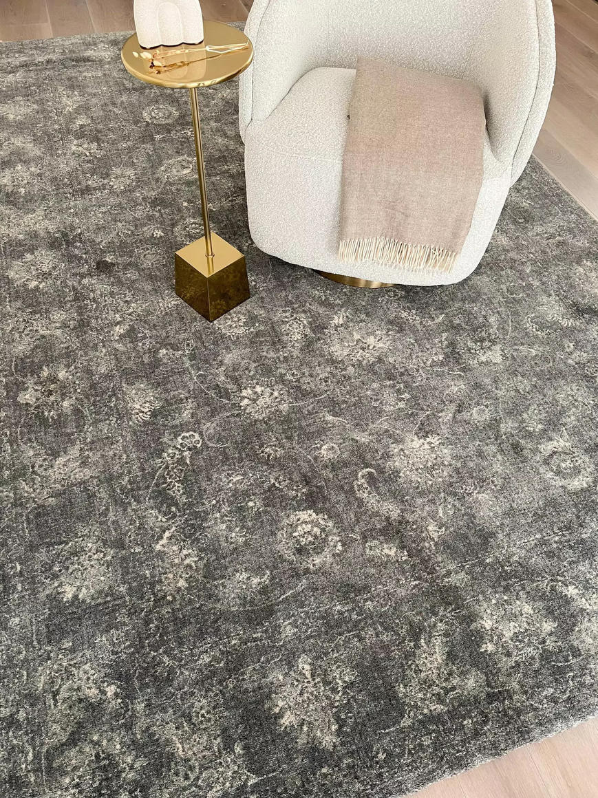 Koberec Agnella Calisia Vintage Flora Grafit
