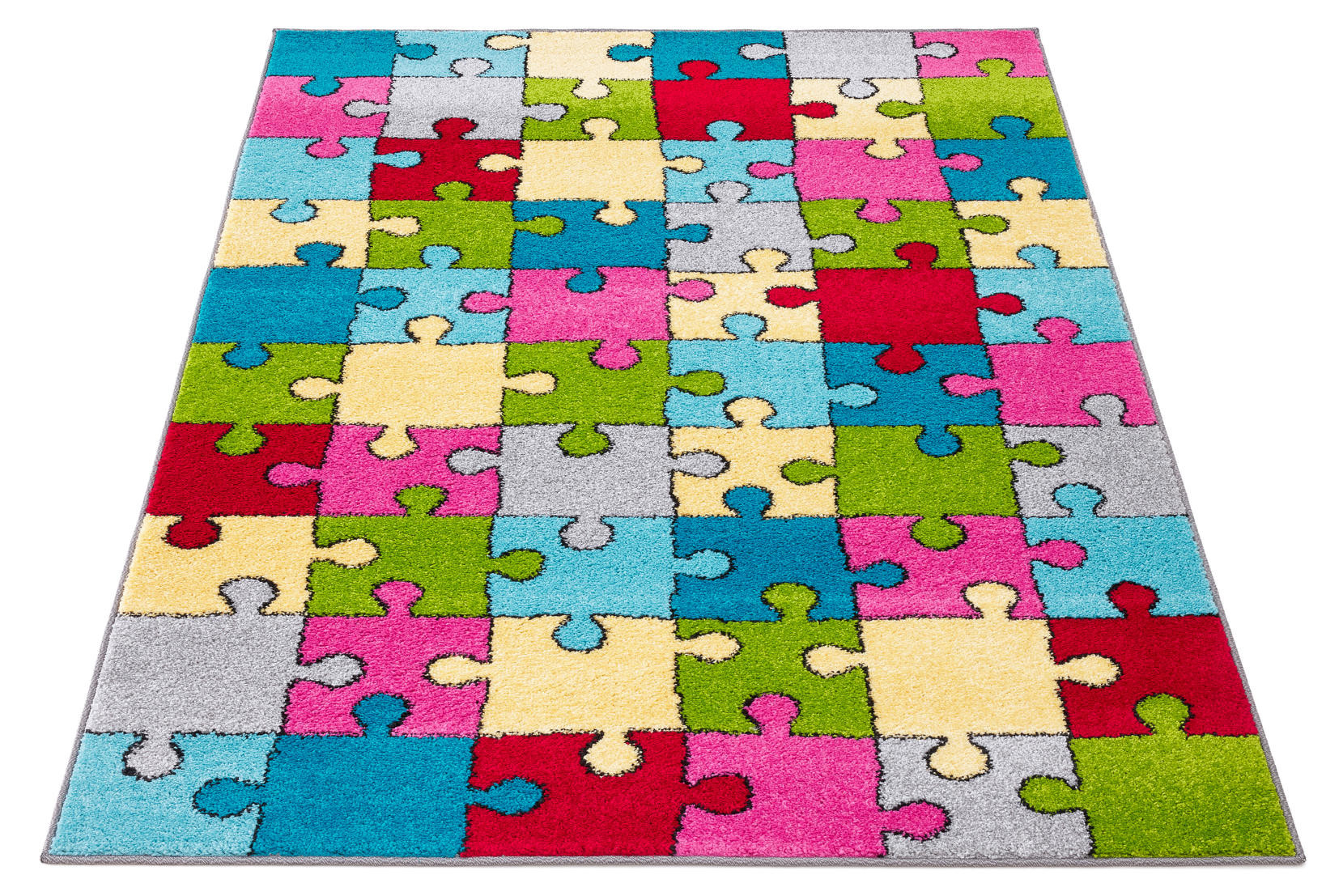 Koberec Agnella Funky Top Super Puzzle žltý