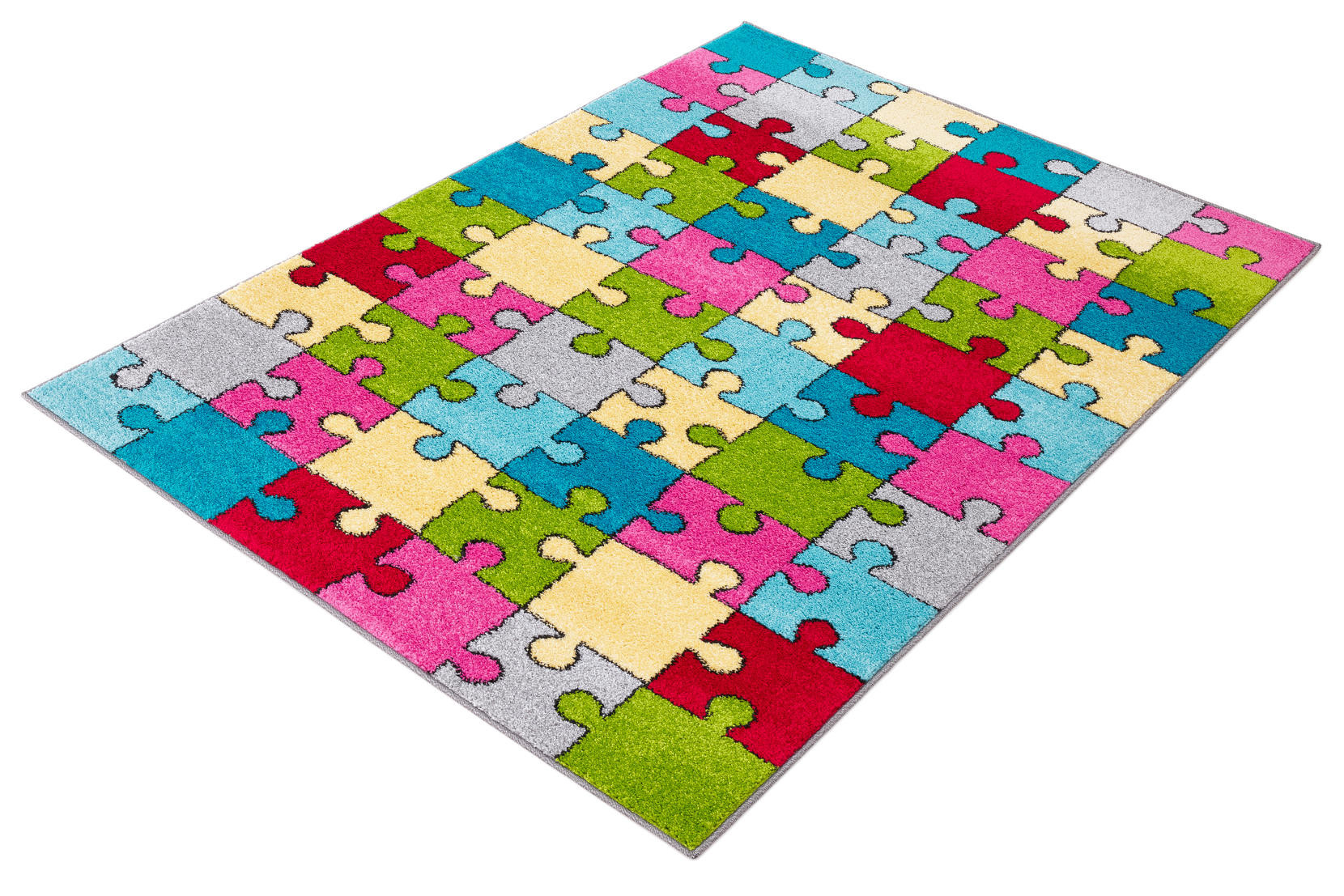 Koberec Agnella Funky Top Super Puzzle žltý