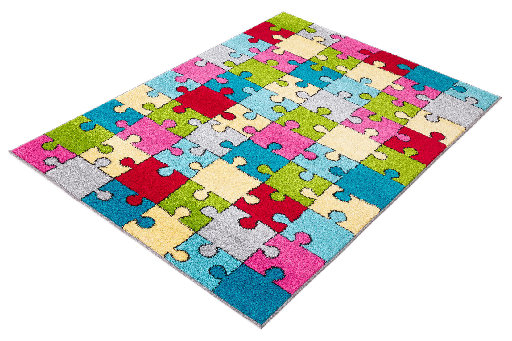 Koberec Agnella Funky Top Super Puzzle žltý
