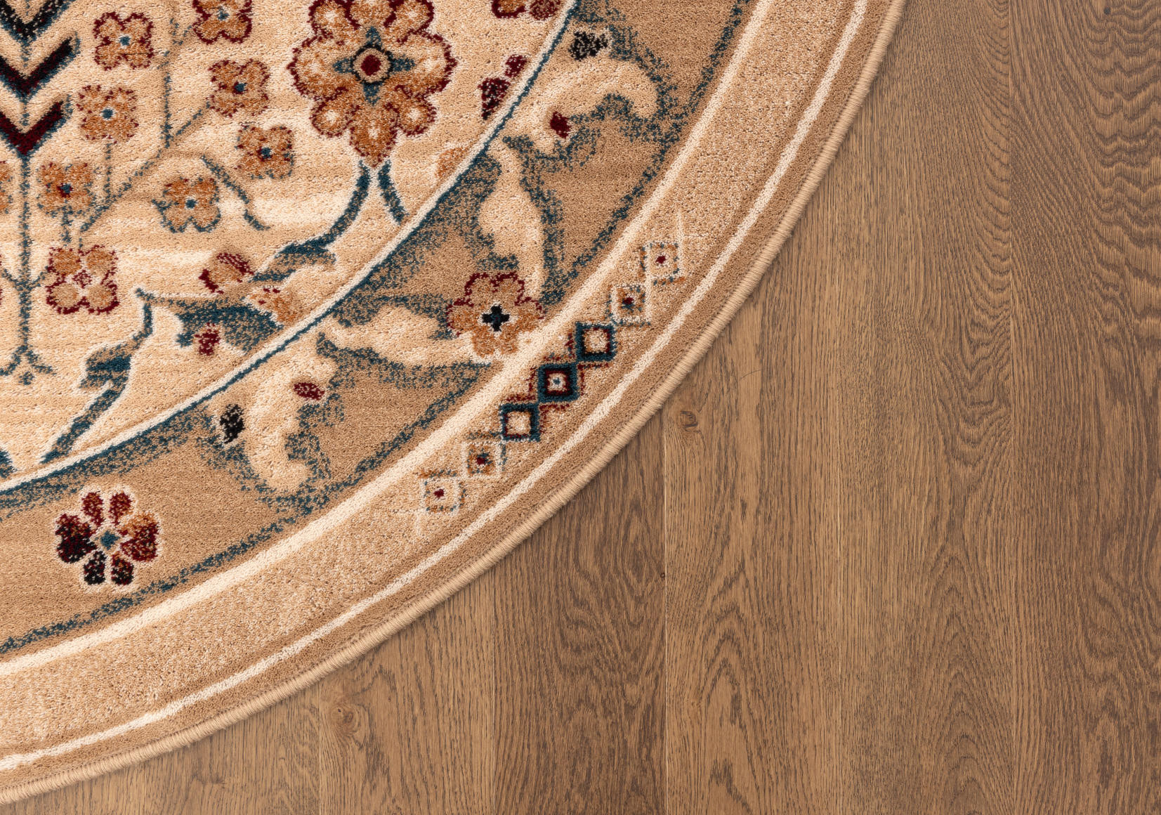 Koberec Agnella Isfahan Amara světle béžový kruh