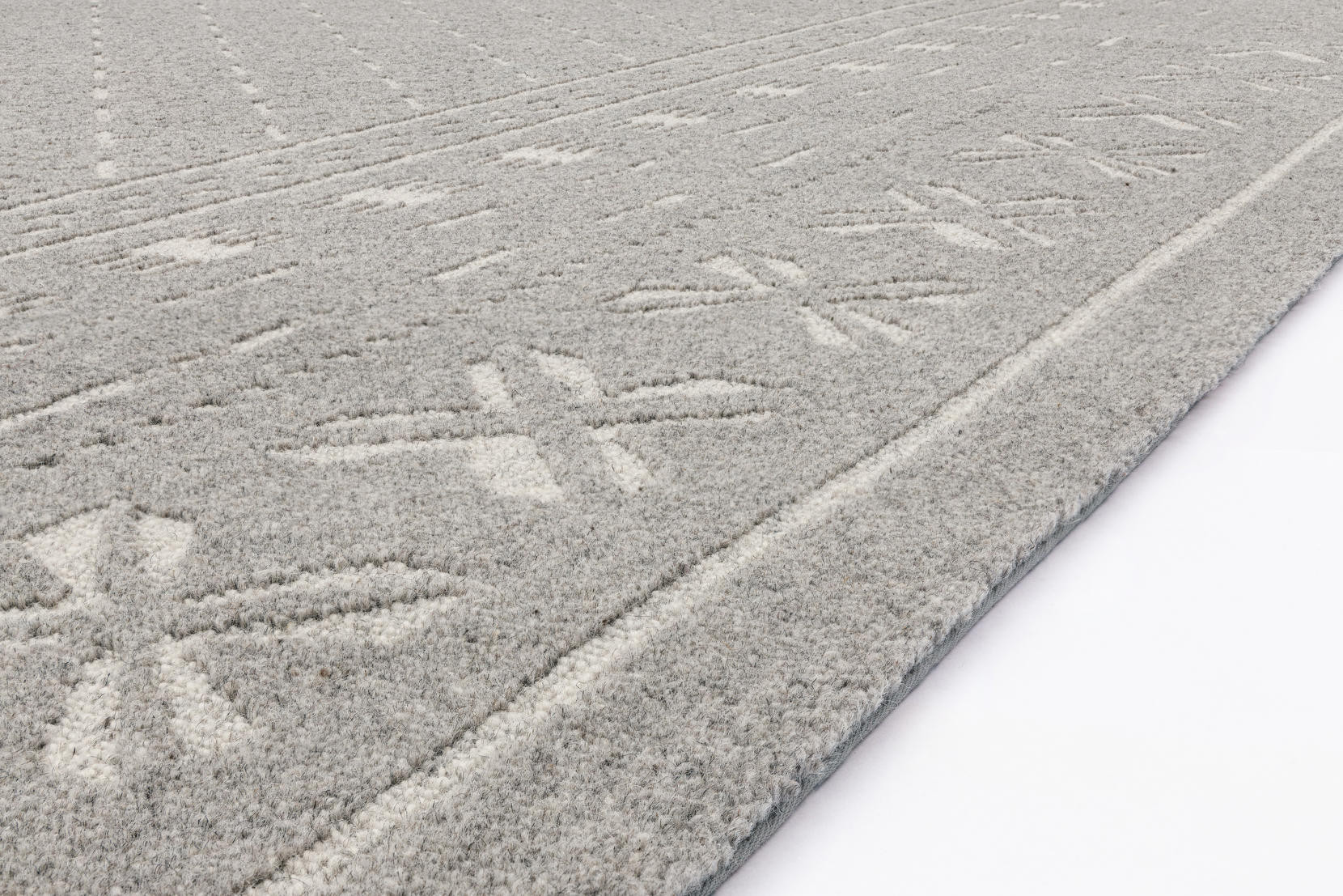 Koberec Agnella Noble Blockprint šedý