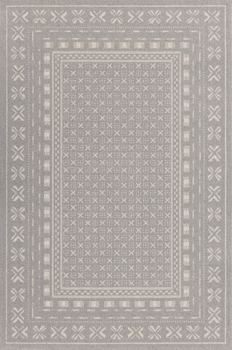 Koberec Agnella Noble Blockprint šedý