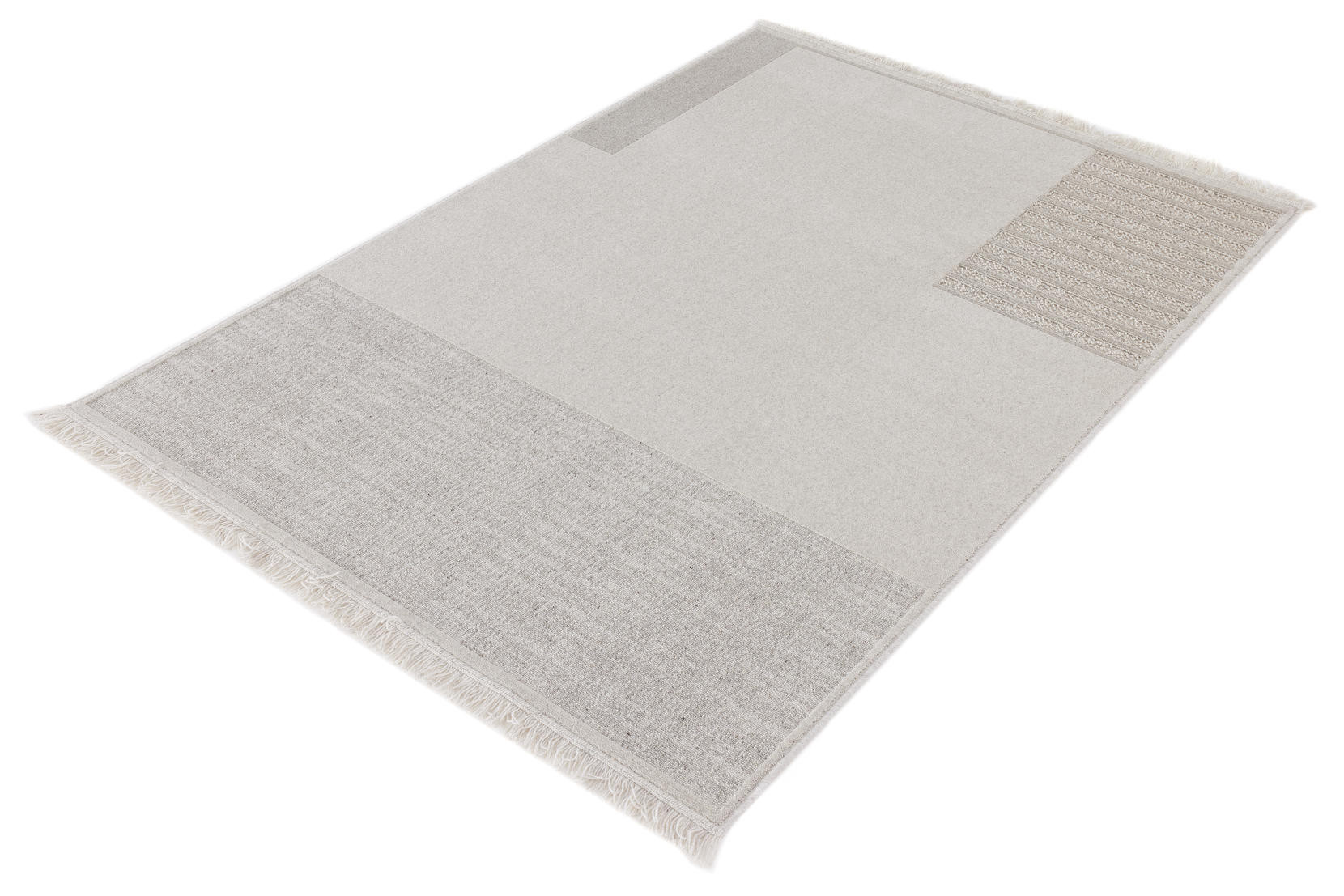 Koberec Agnella Noble Nizer světle šedý třásně