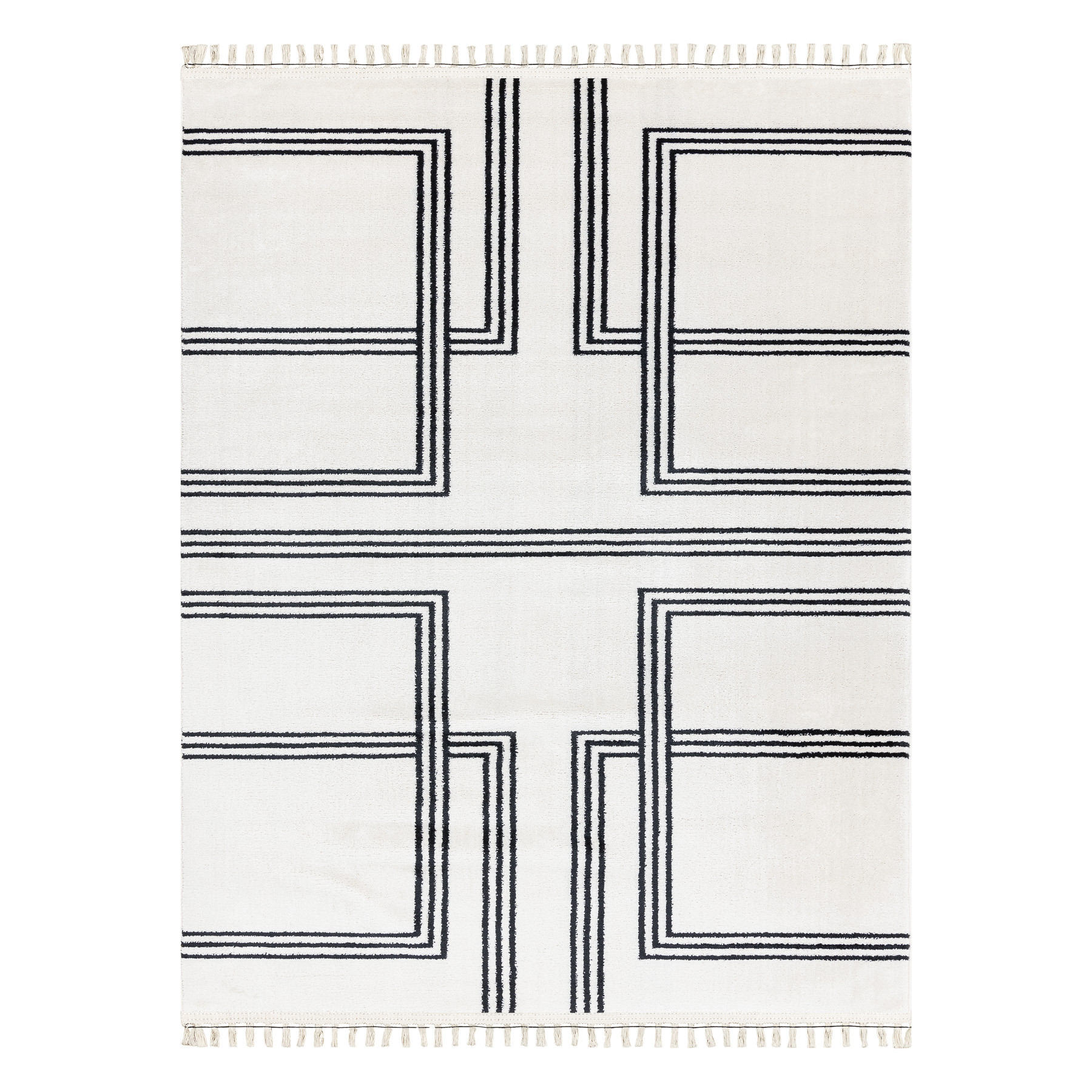 Koberec AMOUR 53091C geometrický / linie, krémový