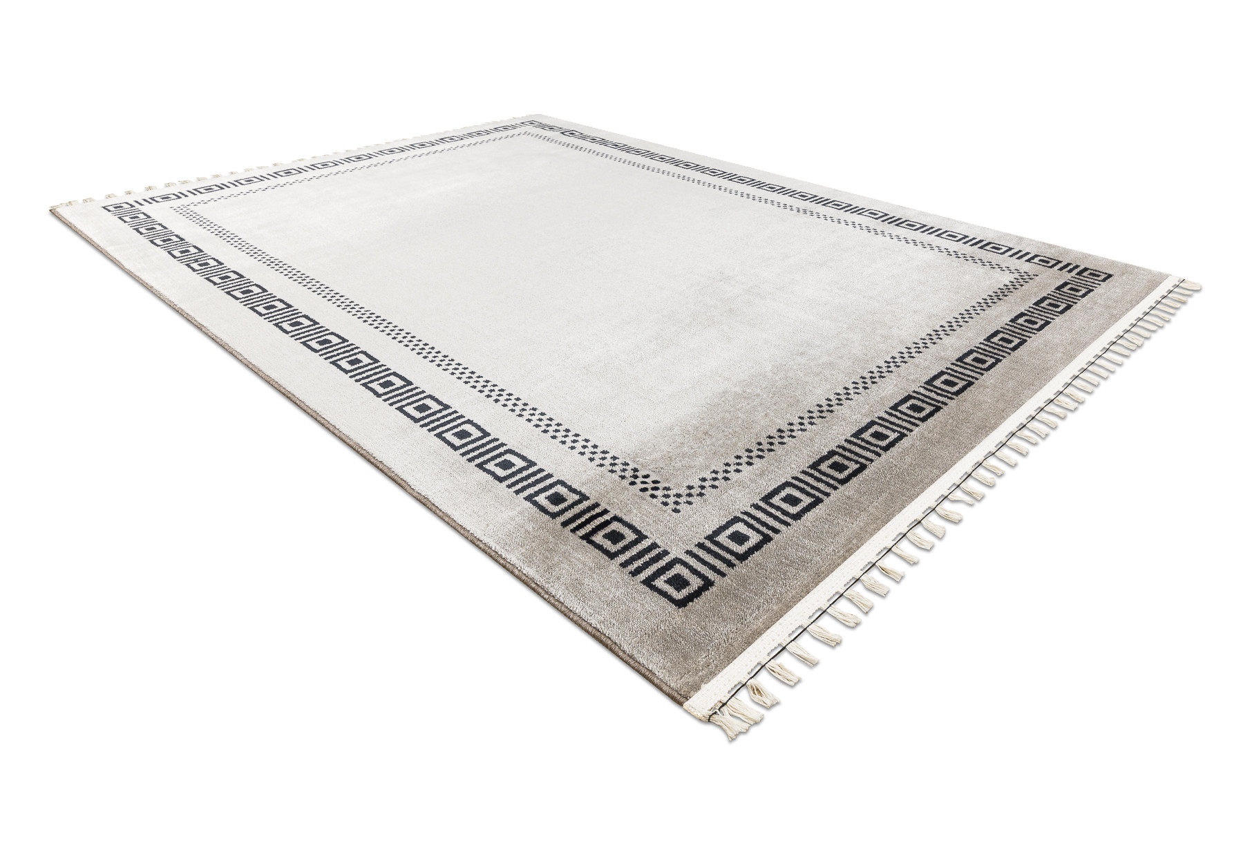 Koberec AMOUR 53098A rám / řecký, béžový / černý