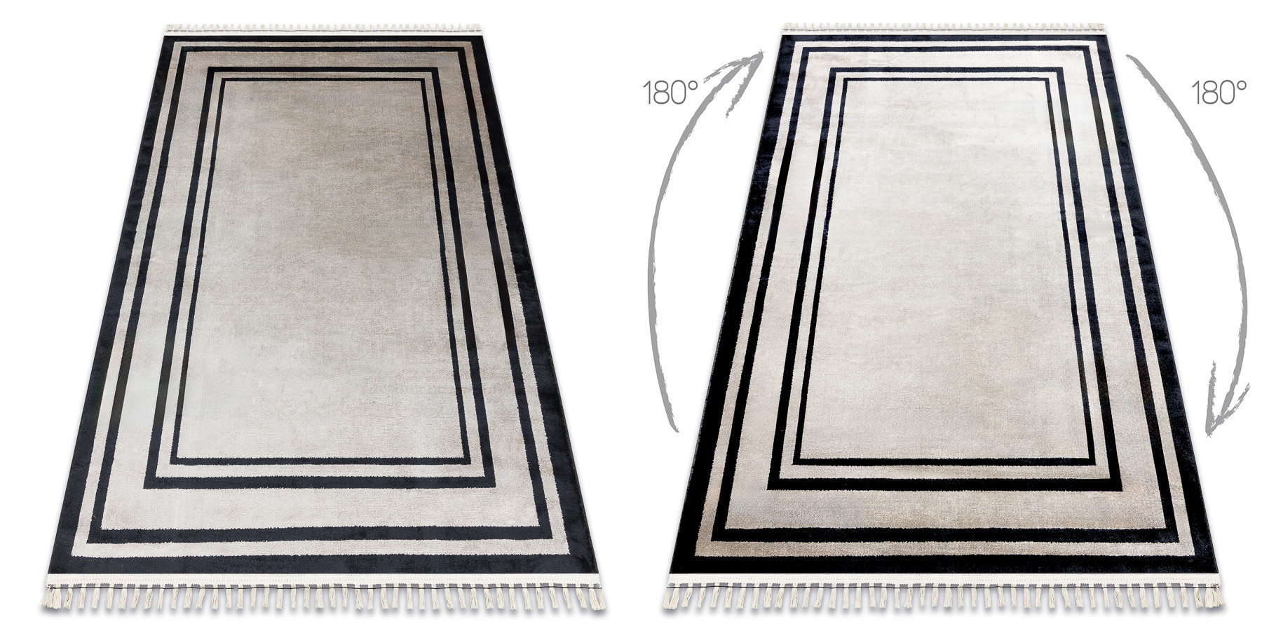 Koberec AMOUR 53104A rám, béžový