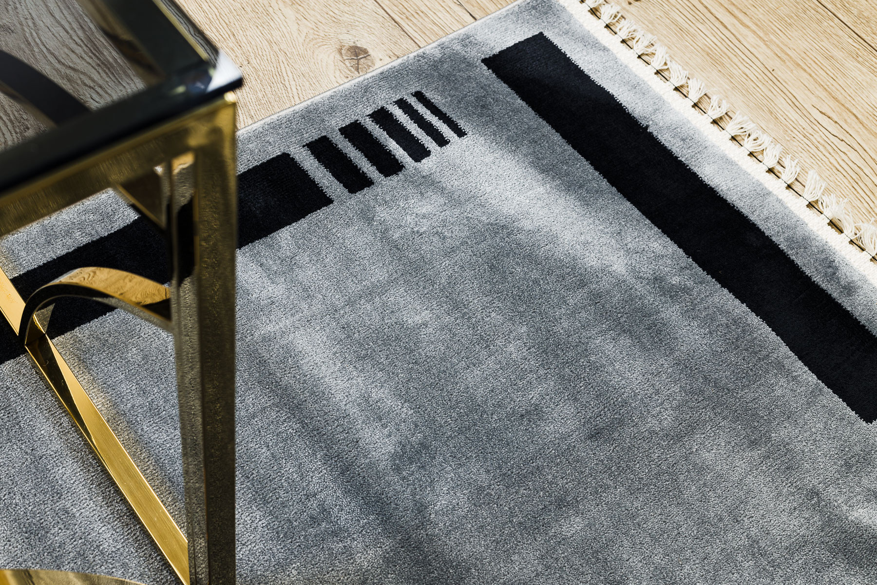 Koberec AMOUR 53113D rám, šedý