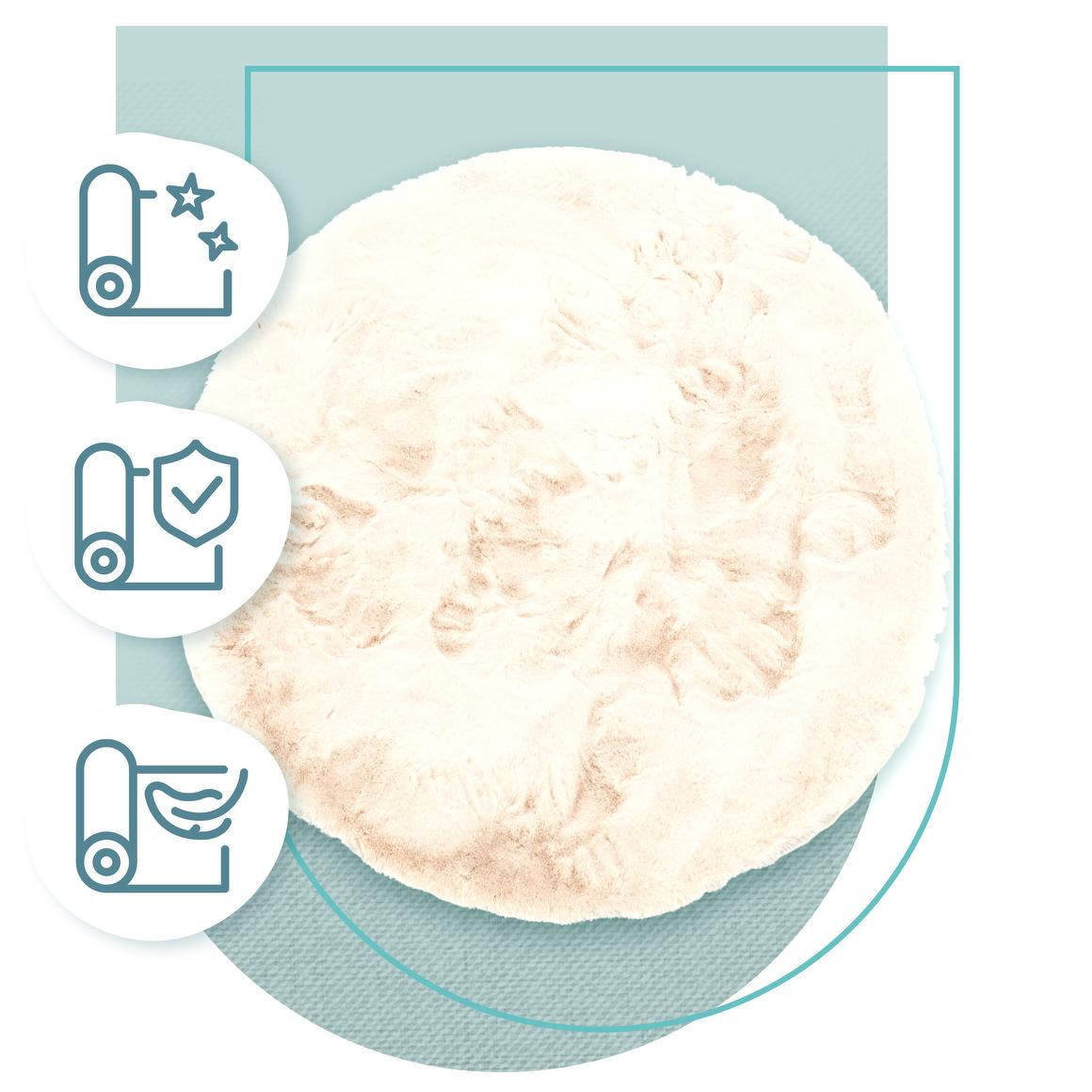 Koberec Angelo béžový kruh