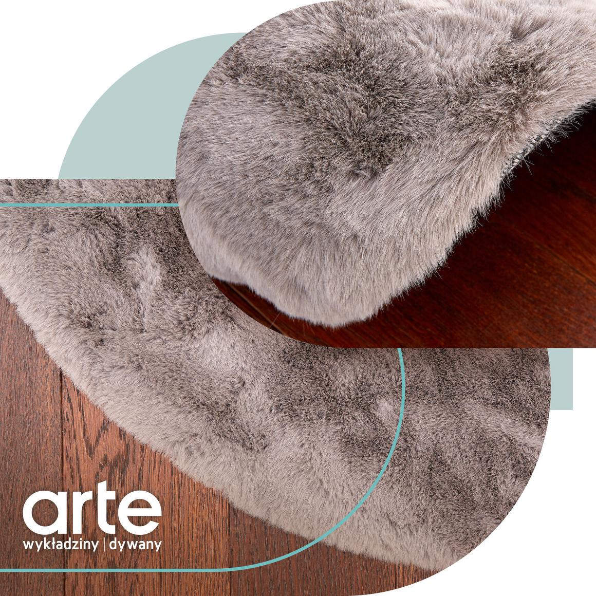 Koberec Angelo tmavě šedý kruh