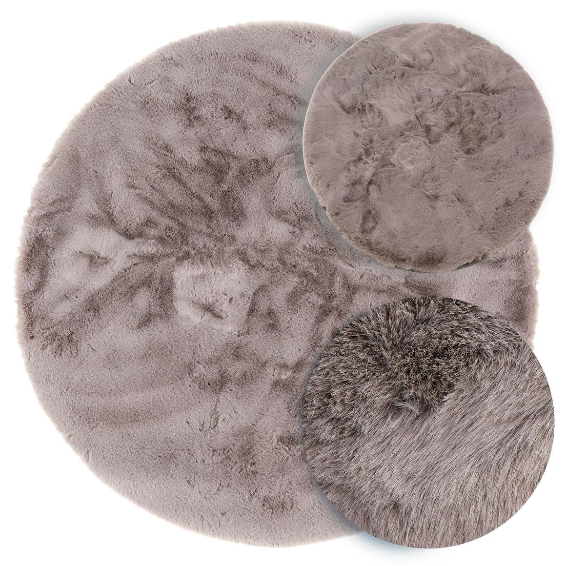 Koberec Angelo tmavě šedý kruh