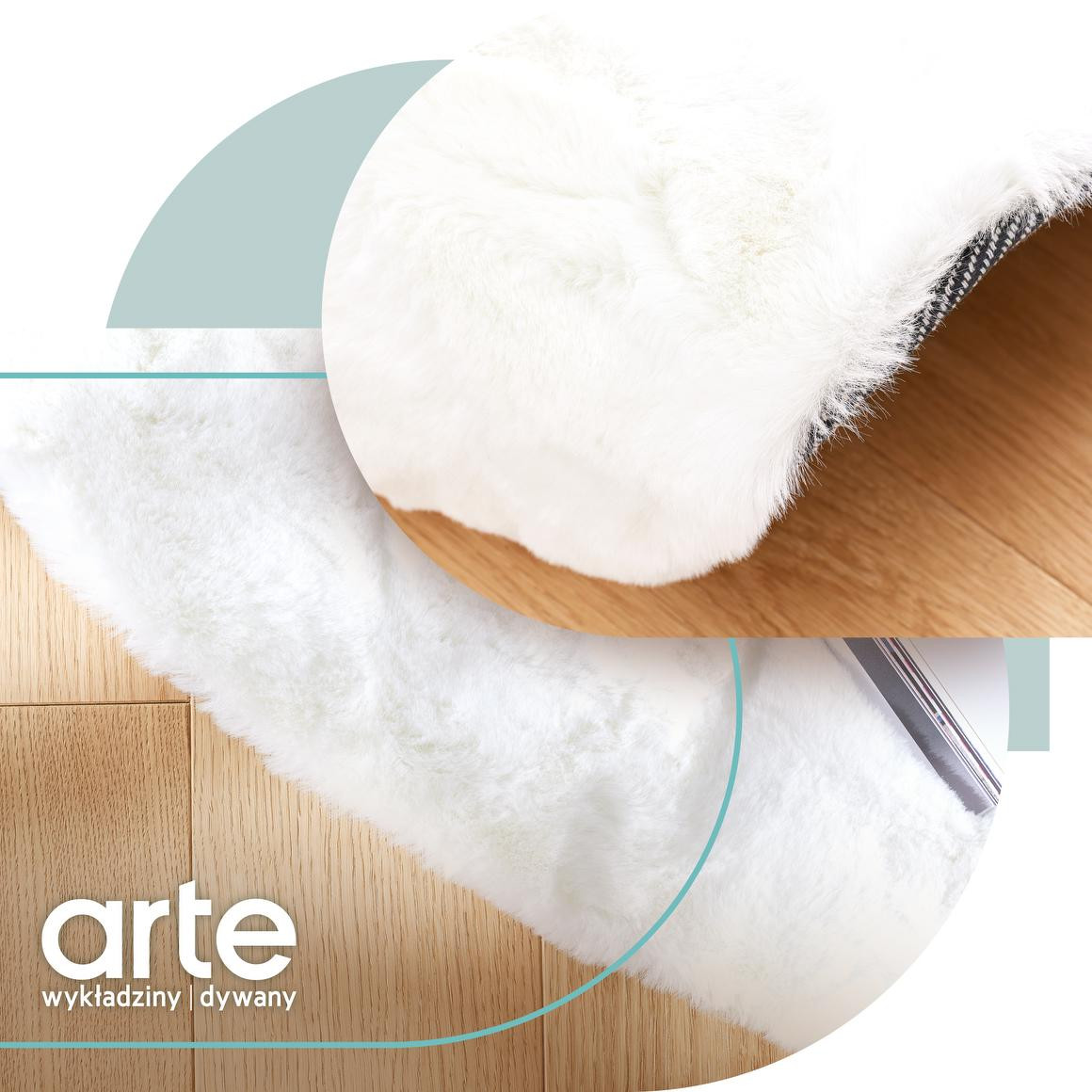 Koberec Angelo bílý kruh