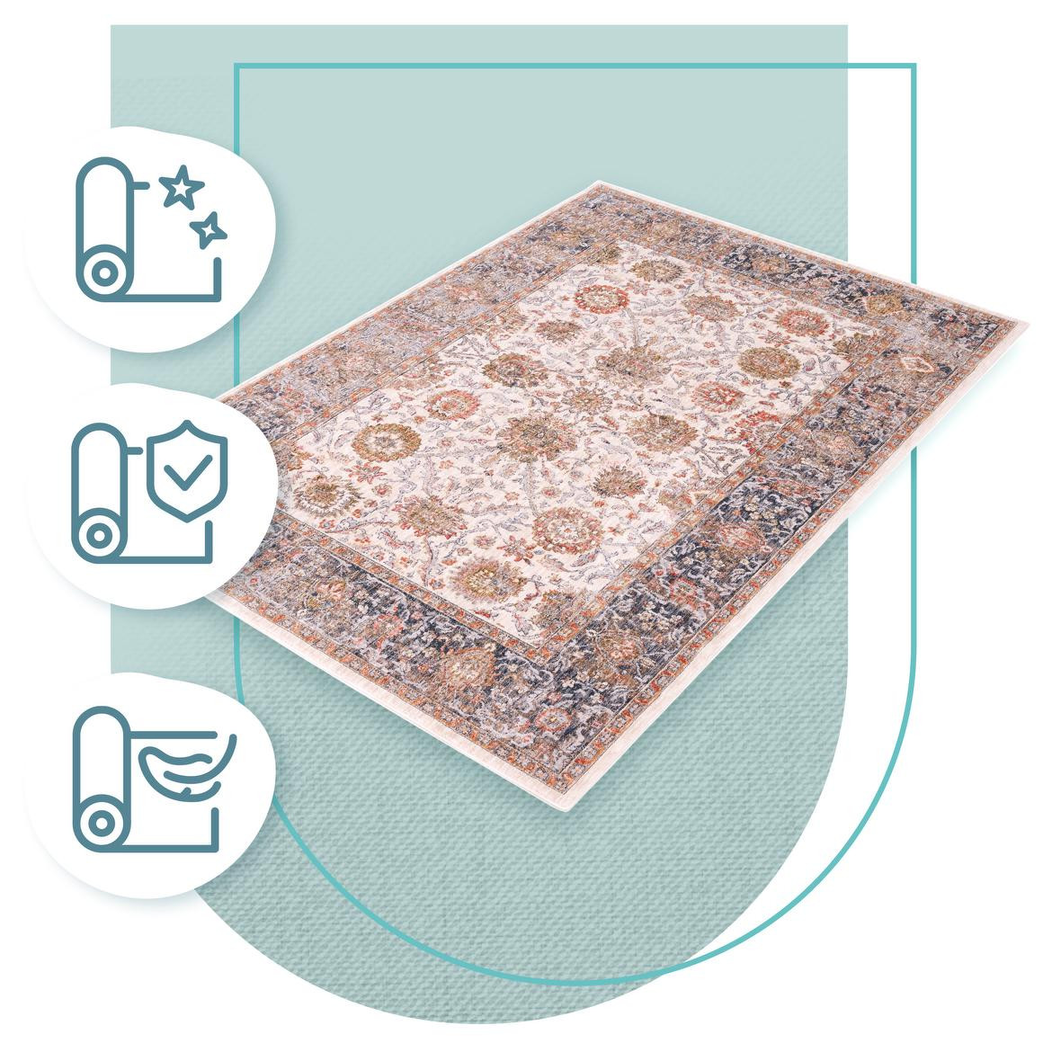 Koberec Bazylea Cerulean