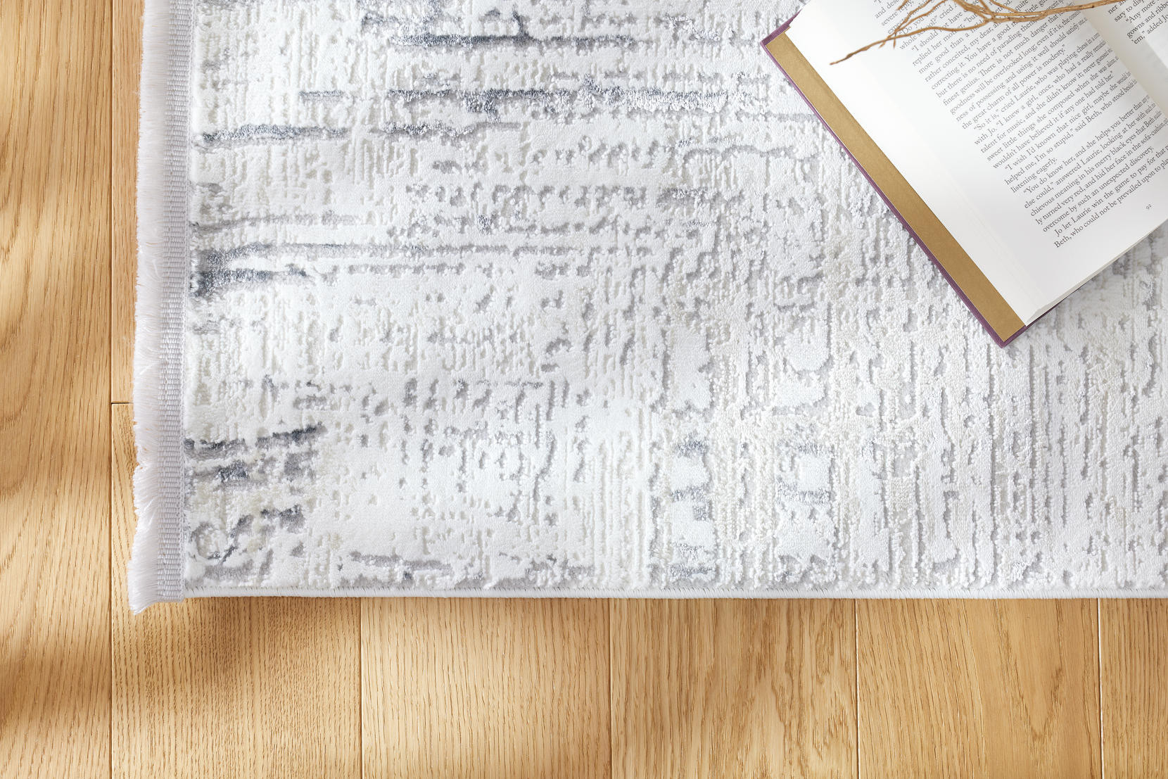 Koberec Luna Abrasion šedý