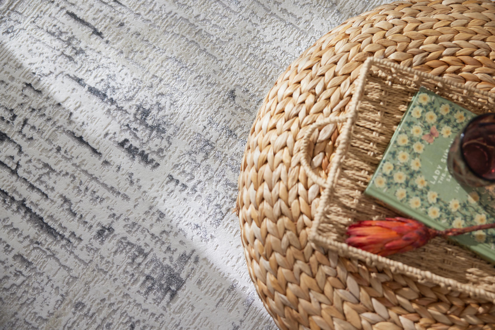 Koberec Luna Abrasion šedý