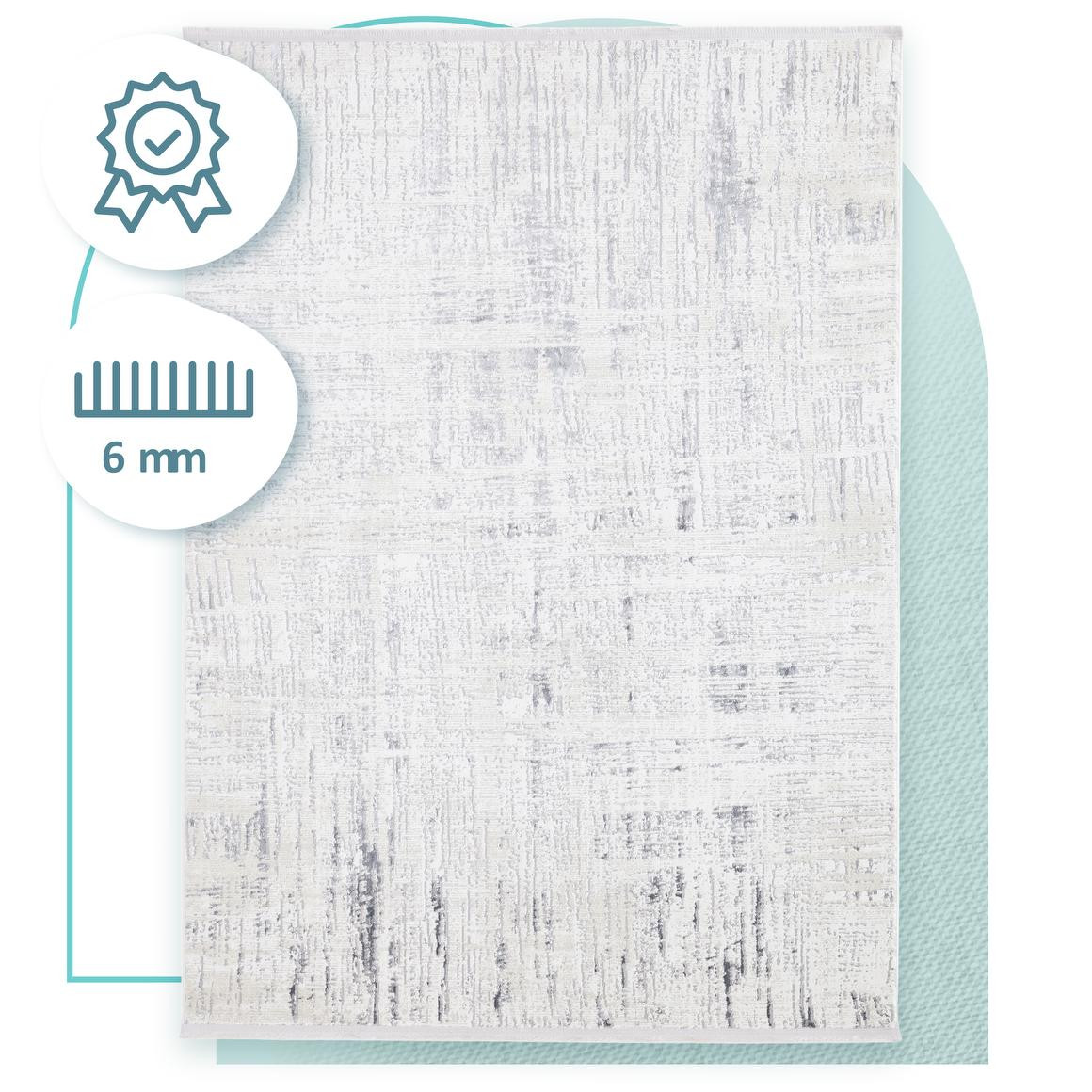 Koberec Luna Abrasion šedý