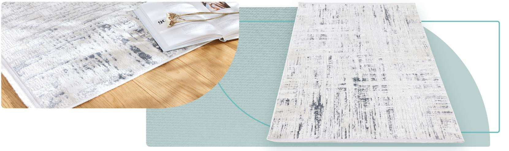 Koberec Luna Abrasion šedý