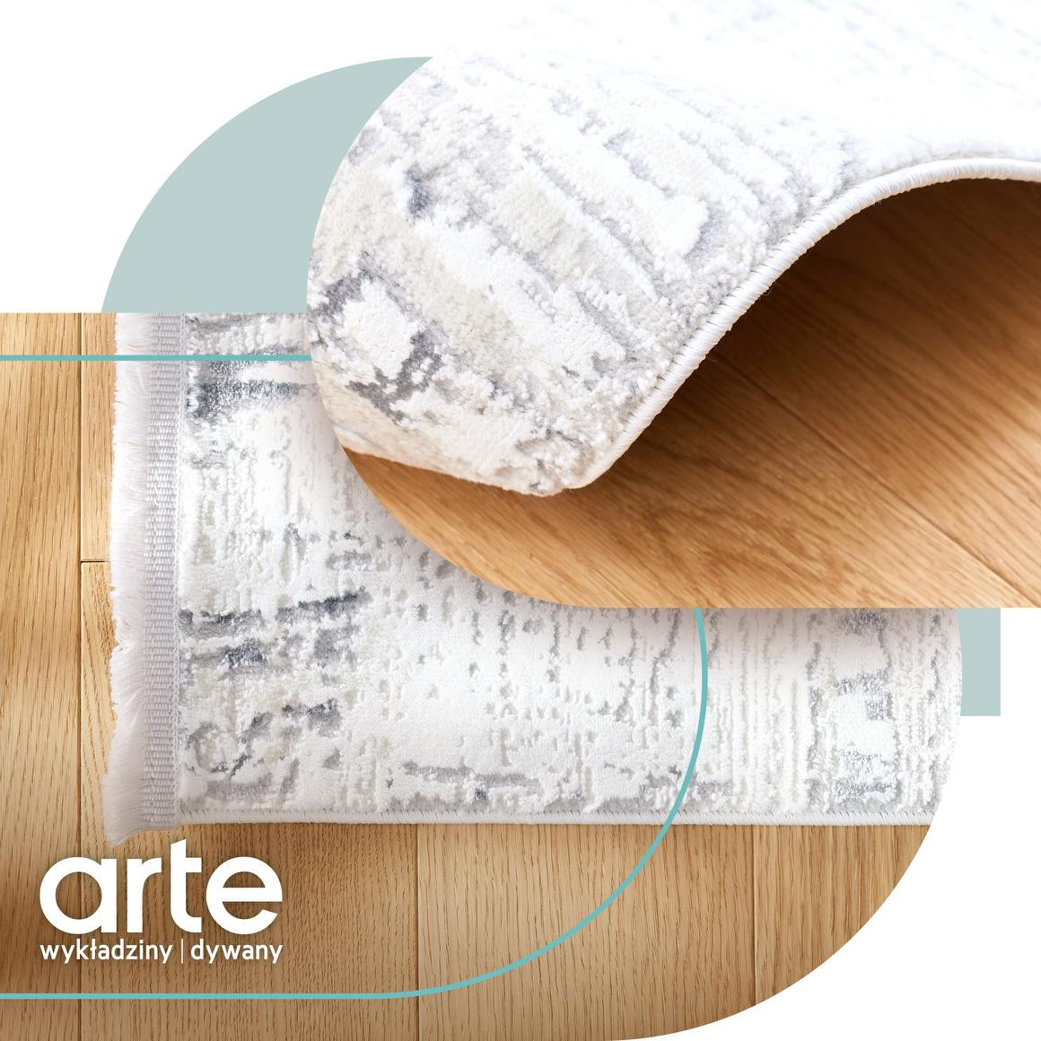 Koberec Luna Abrasion šedý