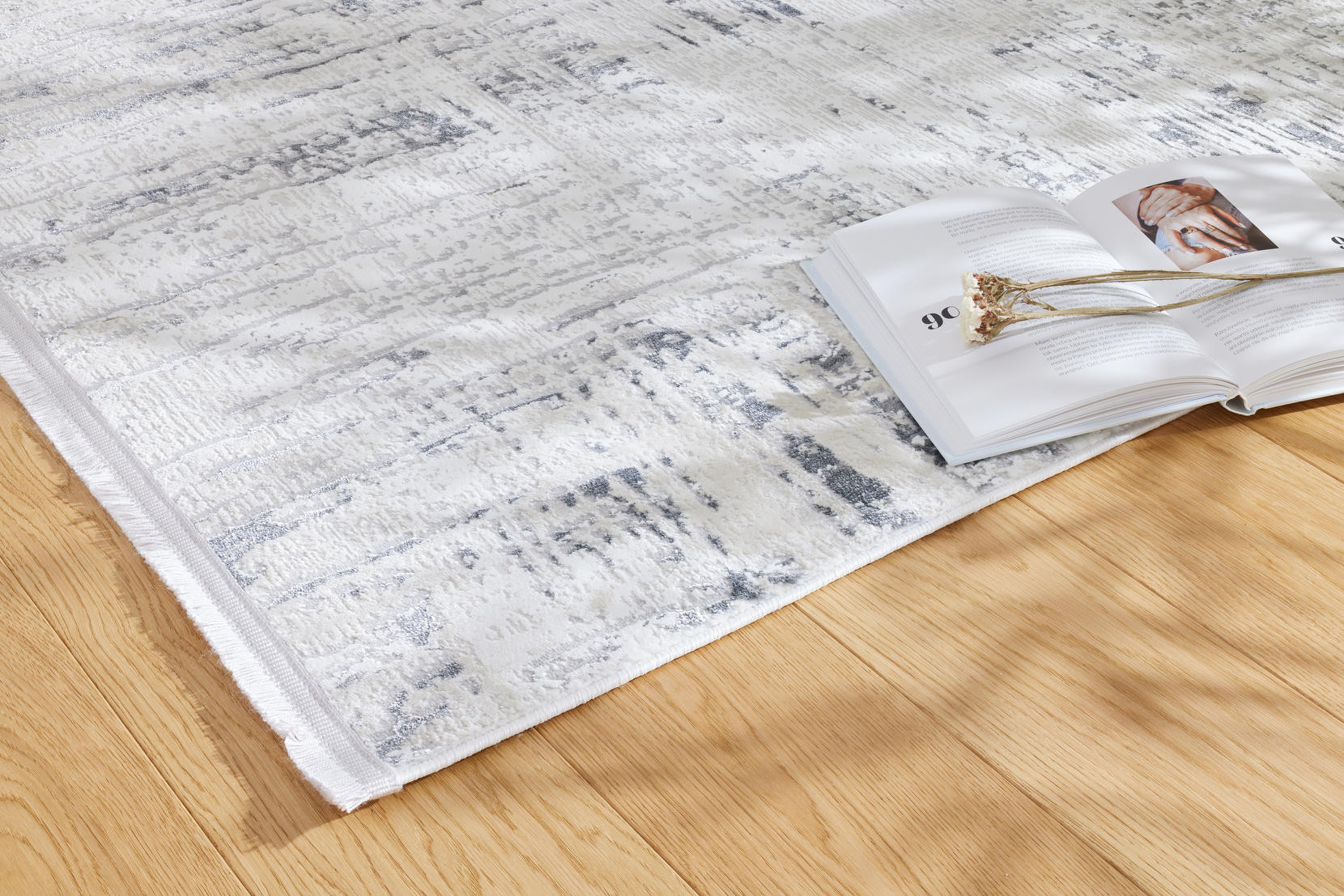 Koberec Luna Abrasion šedý