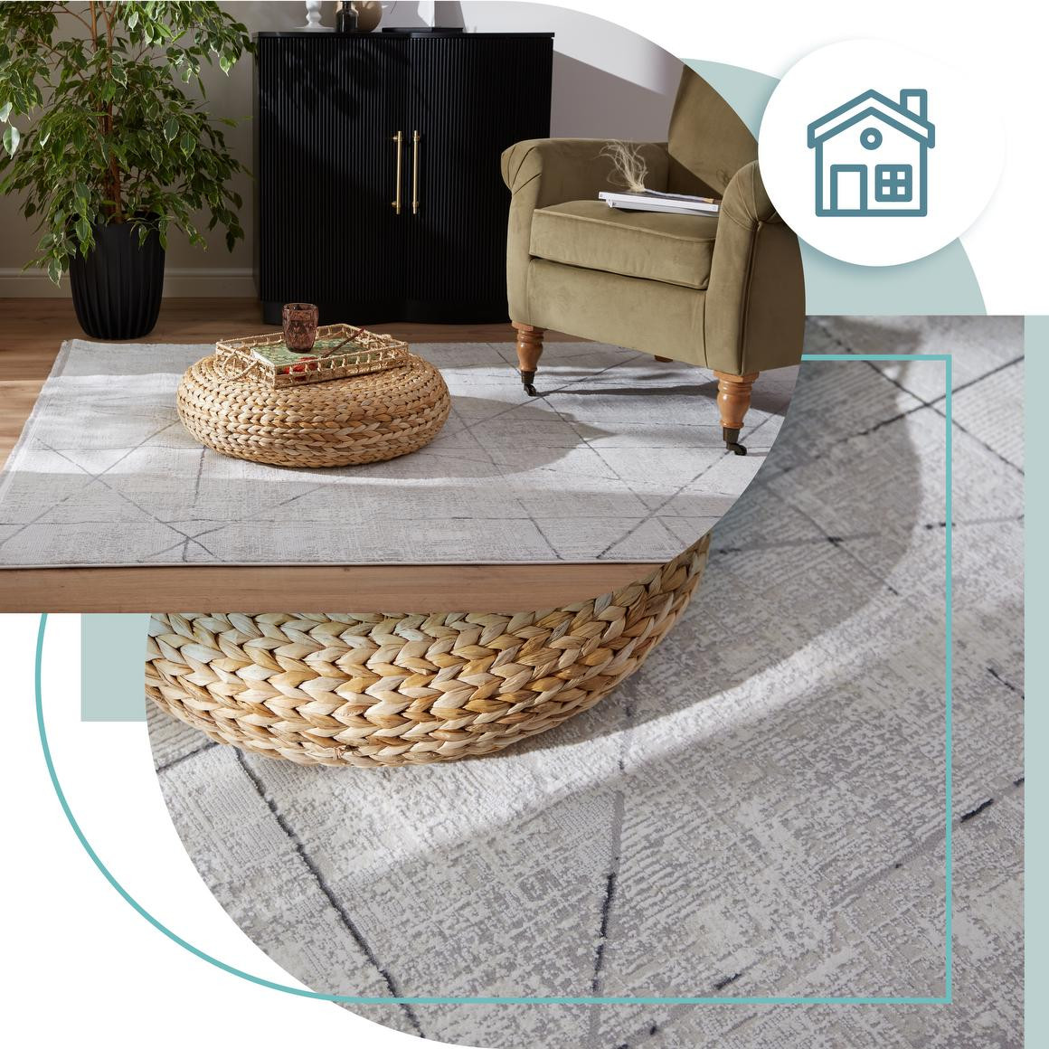 Koberec Luna Net šedý