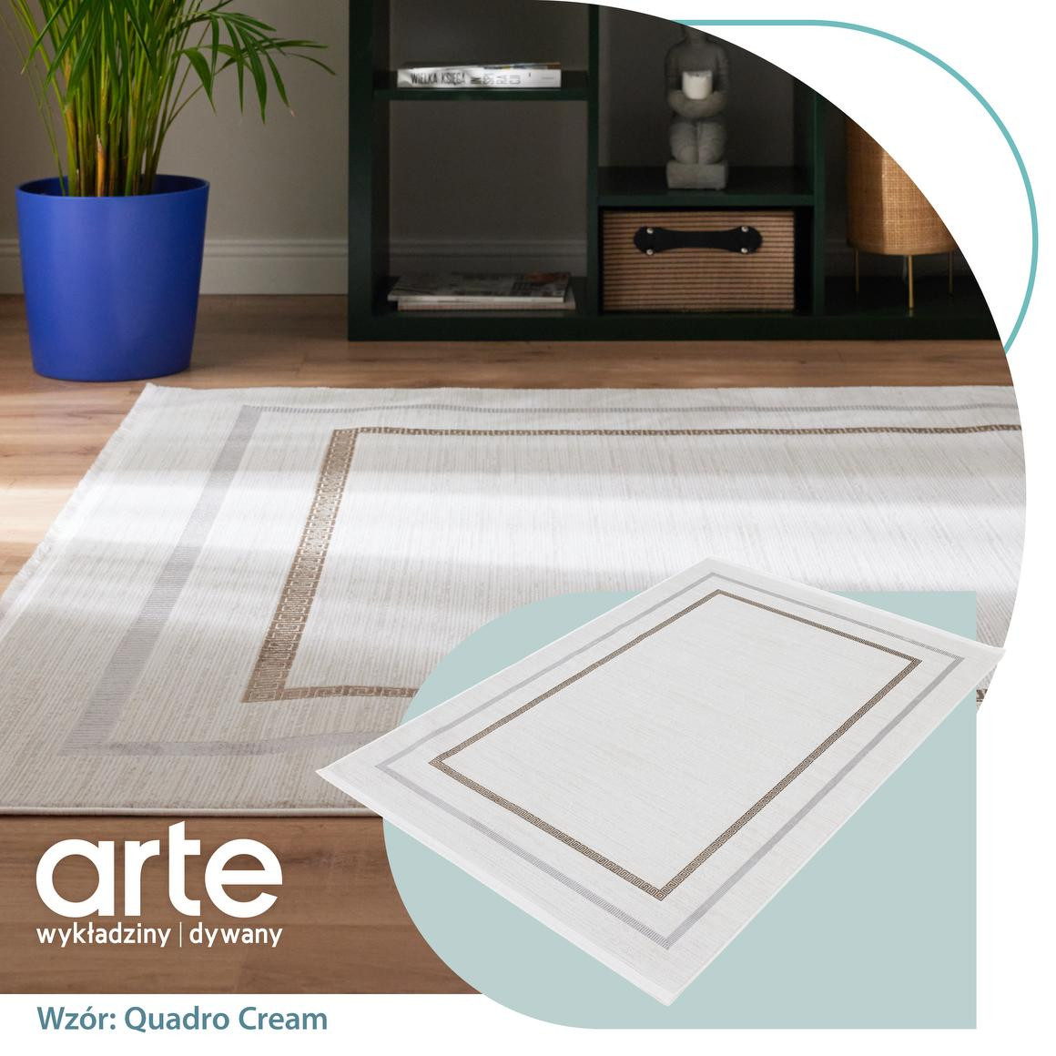 Koberec Luna Quadro Cream