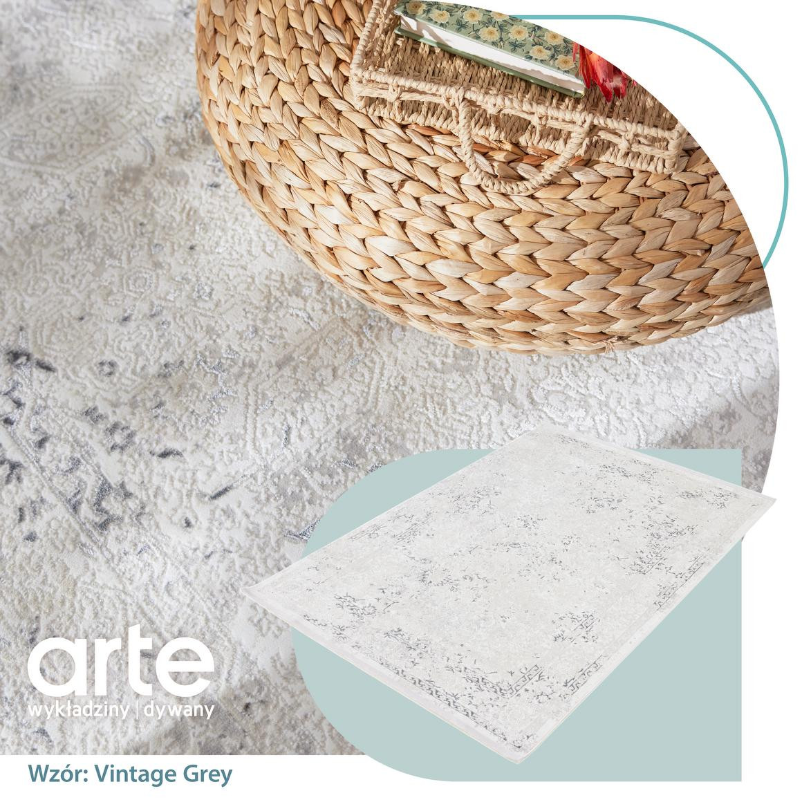 Koberec Luna Vintage šedý