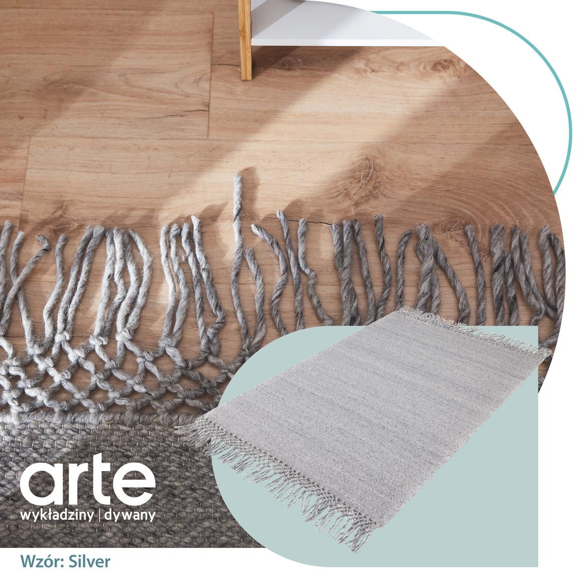 Koberec Arte Verona stříbrný