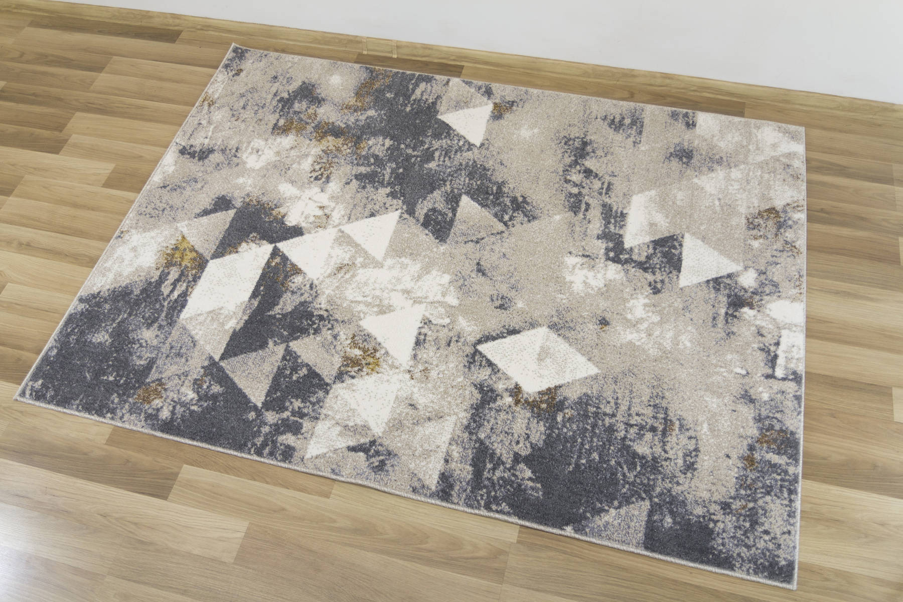 Koberec Zer Lux B595A lesklý béžový/šedý