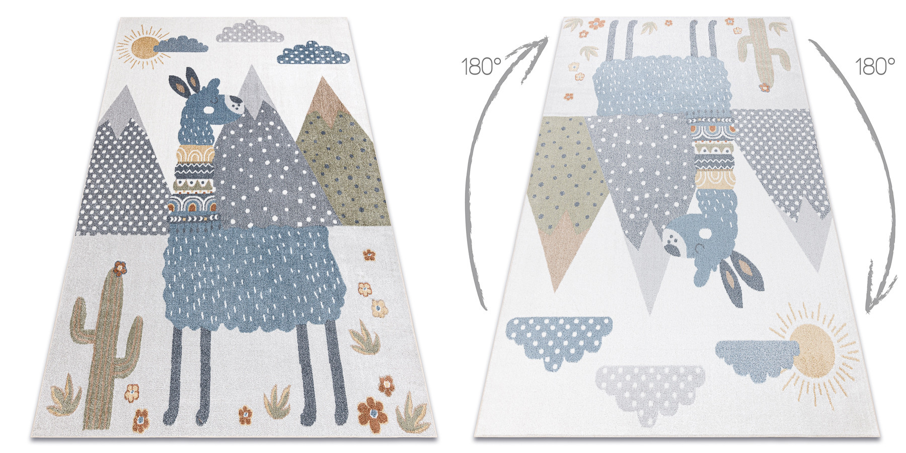 Koberec BONO 8275 Lama, krémový / světle šedý