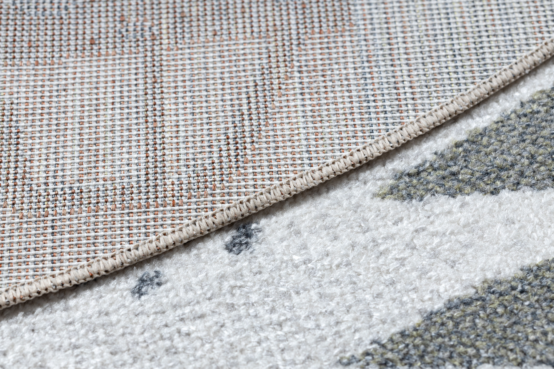 Koberec BONO 8436 auta / uličky, krémový / světle šedý, kruh