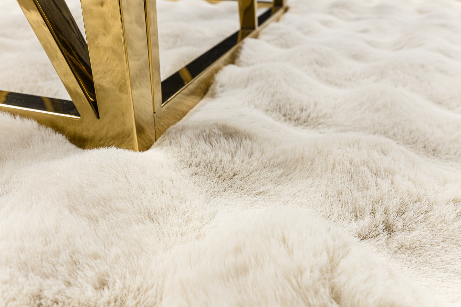 Koberec BUBBLE slonová kost 12 strukturální 3D, kruh